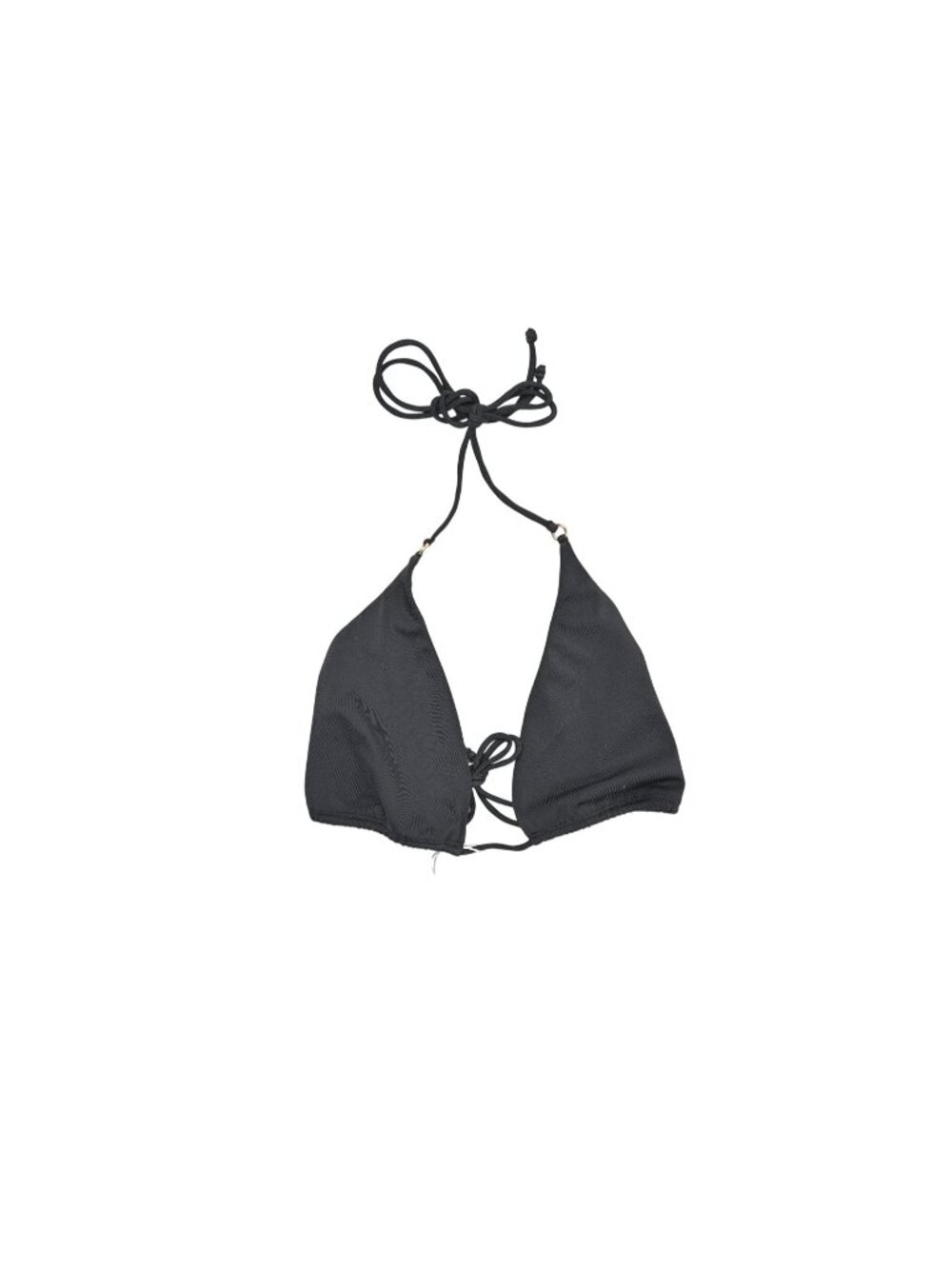 Gooseberry Seaside So Chic Halterneck Bikini Top in Black
